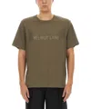 Helmut Lang Regular Fit T-shirt With Tonal Logo Embossing