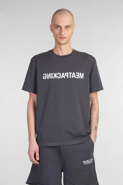 Helmut Lang Meatpacking Crewneck T-shirt In Grey