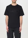 Helmut Lang Relaxed Fit Crew Neck T-shirt With Embossed Logo In Black