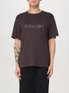 Helmut Lang Man T-shirt Dark Brown Size S Cotton In Brown