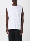 Helmut Lang Raised Logo Sleeveless Crew Neck Top