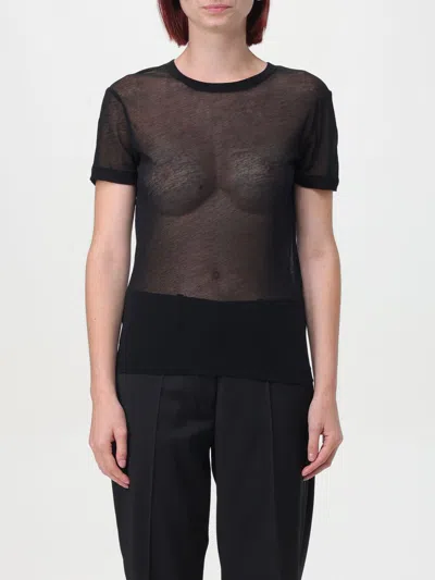 Helmut Lang Zeroscape Mesh Cotton Jersey T-shirt In Black