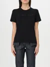 Helmut Lang Jersey Logo Tee In Schwarz