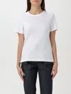 Helmut Lang Logo Embroidered Slim T-shirt In Weiss