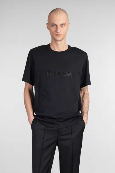 HELMUT LANG T-SHIRT IN BLACK COTTON