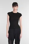Helmut Lang T-shirt In Black Cotton In Black
