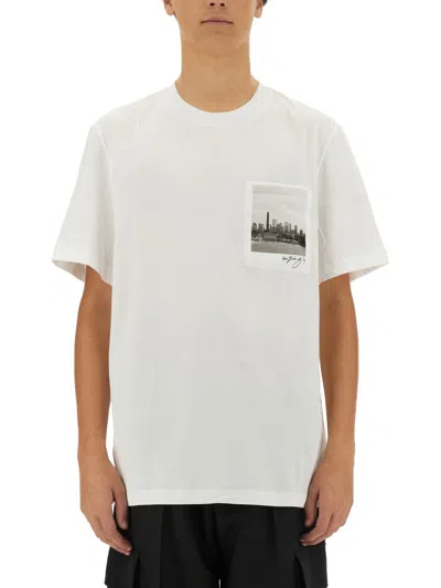 Helmut Lang T-shirt Postcard Skyline In White