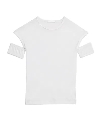 HELMUT LANG HELMUT LANG SLASHED SHRUNKEN T-SHIRT