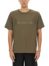 Helmut Lang Regular Fit T-shirt With Tonal Logo Embossing