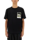 Helmut Lang Overpass Postcard Tee In Black