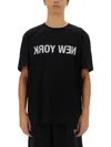 Helmut Lang Black 'new York' Seatbelt T-shirt