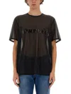 Helmut Lang Logo-print Sheer T-shirt