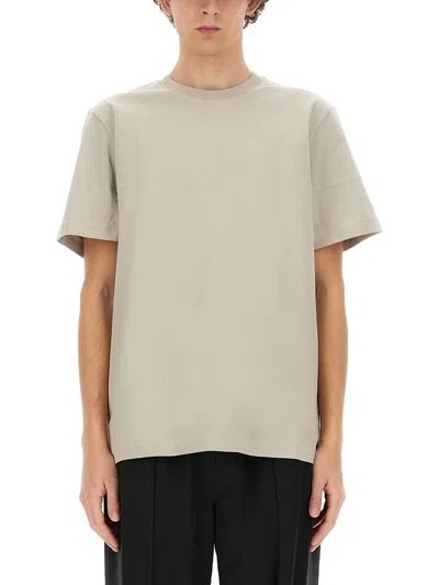 Helmut Lang T-shirt With Logo In Beige