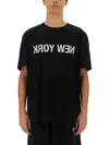 Helmut Lang Graphic Logo Crew Neck T-shirt In Black