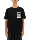 Helmut Lang Overpass Postcard Tee In Black