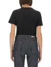 Helmut Lang T-shirt With Logo In Black