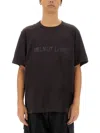 Helmut Lang T-shirt With Logo In Brown