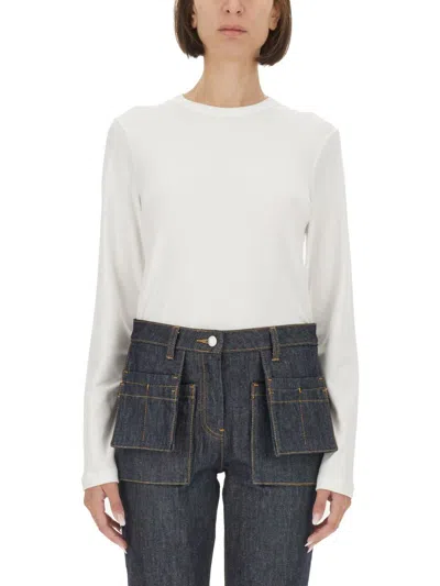 Helmut Lang T-shirt With Logo In White