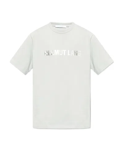 Helmut Lang T-shirt With Round Neck And Short Sleeves In White