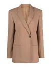 Helmut Lang Tailored Jacket In Marrón