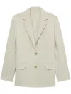 Helmut Lang Einreihiger Blazer In Nude