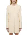 Helmut Lang Tailored Zip Dress In Antique White