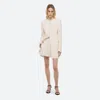 Helmut Lang Tailored Zip Dress In Antique White