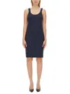 Helmut Lang Tank Dress In Blue