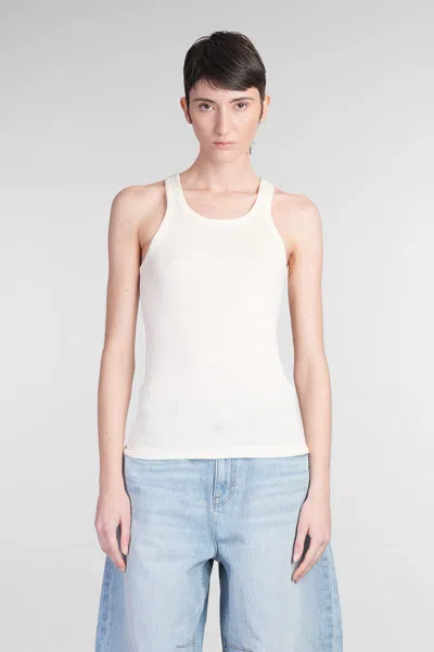 Helmut Lang Racerback Tank Top In Ivory