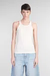 Helmut Lang Tank Top In Beige Cotton In Beige