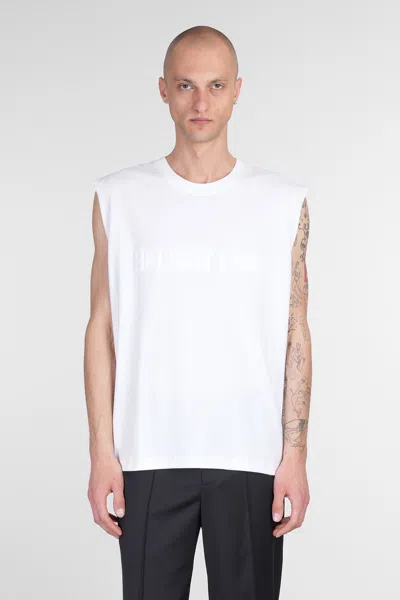 Helmut Lang Tank Top In White Cotton