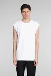 HELMUT LANG TANK TOP IN WHITE COTTON