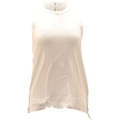 Helmut Lang Tank Top In White Rayon In Multi
