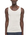 Helmut Lang Men's Ribbed Tank Top In Ivory