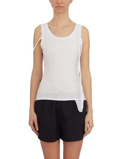Helmut Lang Tank Top Strap In White