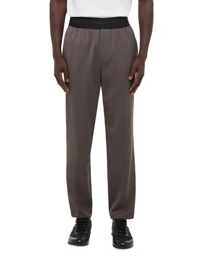 HELMUT LANG TAPERED FIT WOOL TRACK PANTS