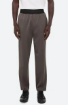 Helmut Lang Tapered Trousers In Light Brown Melange