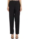 Helmut Lang Tapered Wool Twill Straight Leg Pants