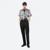 Helmut Lang Tapered Wool Trousers In Black
