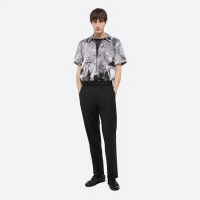 Helmut Lang Tapered Wool Trousers In Black