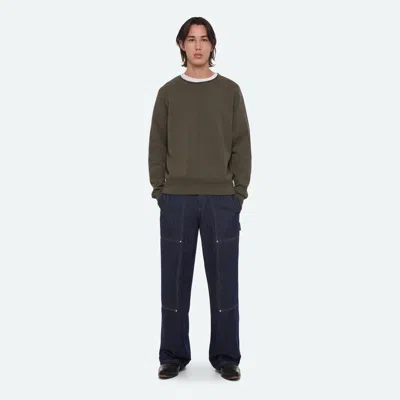 Helmut Lang Terry Zip Jacket In Forest Night