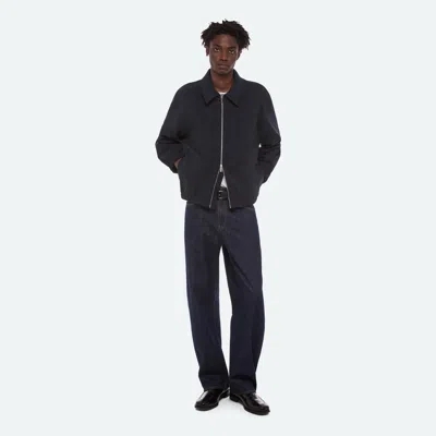 Helmut Lang Terry Zip Jacket In Navy