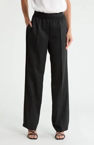 Helmut Lang Textured Car Trousers In Black