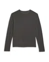 Helmut Lang Textured Crew In Gray