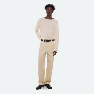 Helmut Lang Textured Crew In Gray