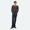 Helmut Lang Textured Henley In Black