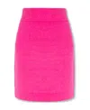 Helmut Lang Pink Mini Skirt With Elastic Waistband In Pink