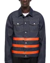 Helmut Lang Zip Trucker Jacket In Raw Indigo