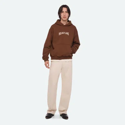 Helmut Lang Ticket Hoodie In Bourbon