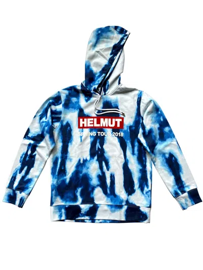 Pre-owned Helmut Lang Tie Dye Hoodie By Shayne Oliver In Blue